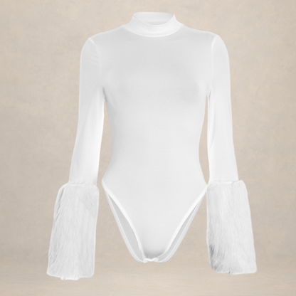Fur Panel Bodysuit