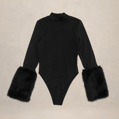 Fur Panel Bodysuit