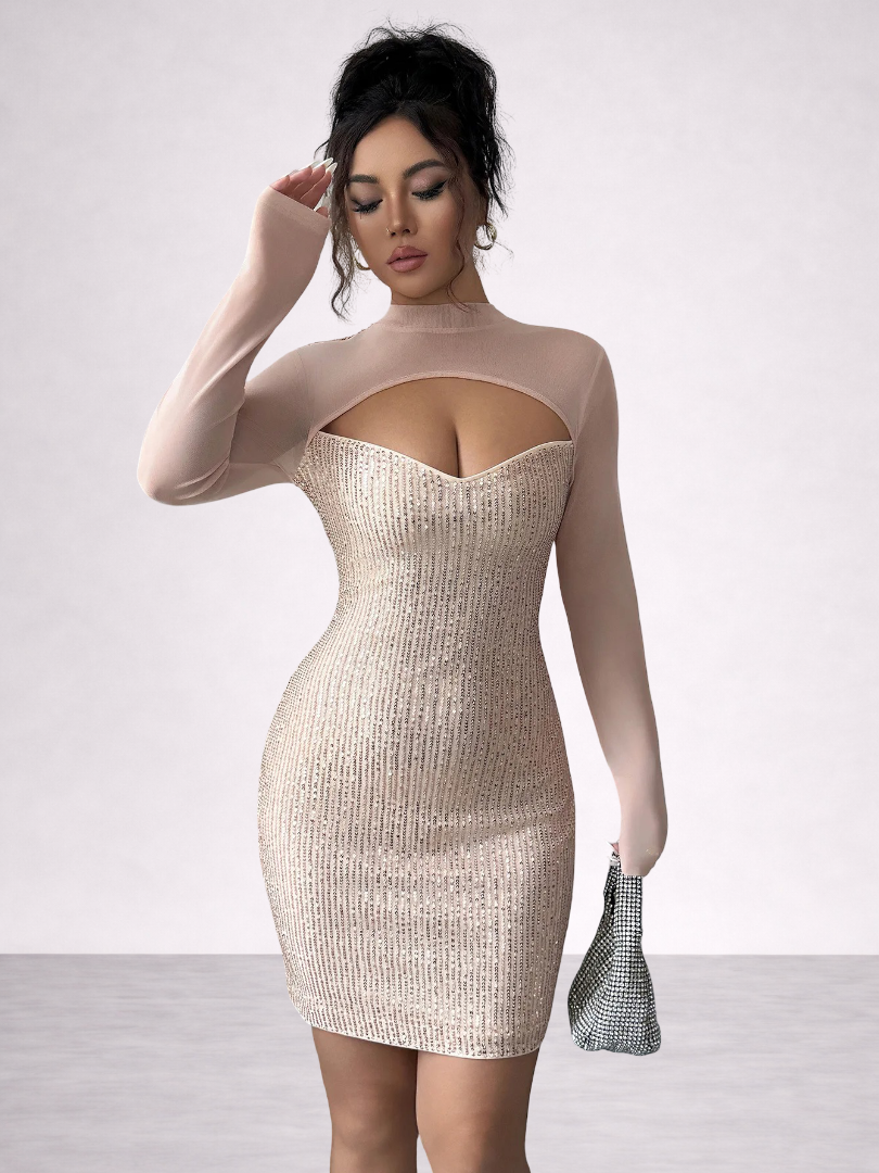 Women's Sequin Bodycon Mini Dress 
