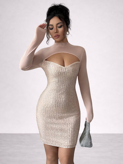 Women's Sequin Bodycon Mini Dress 